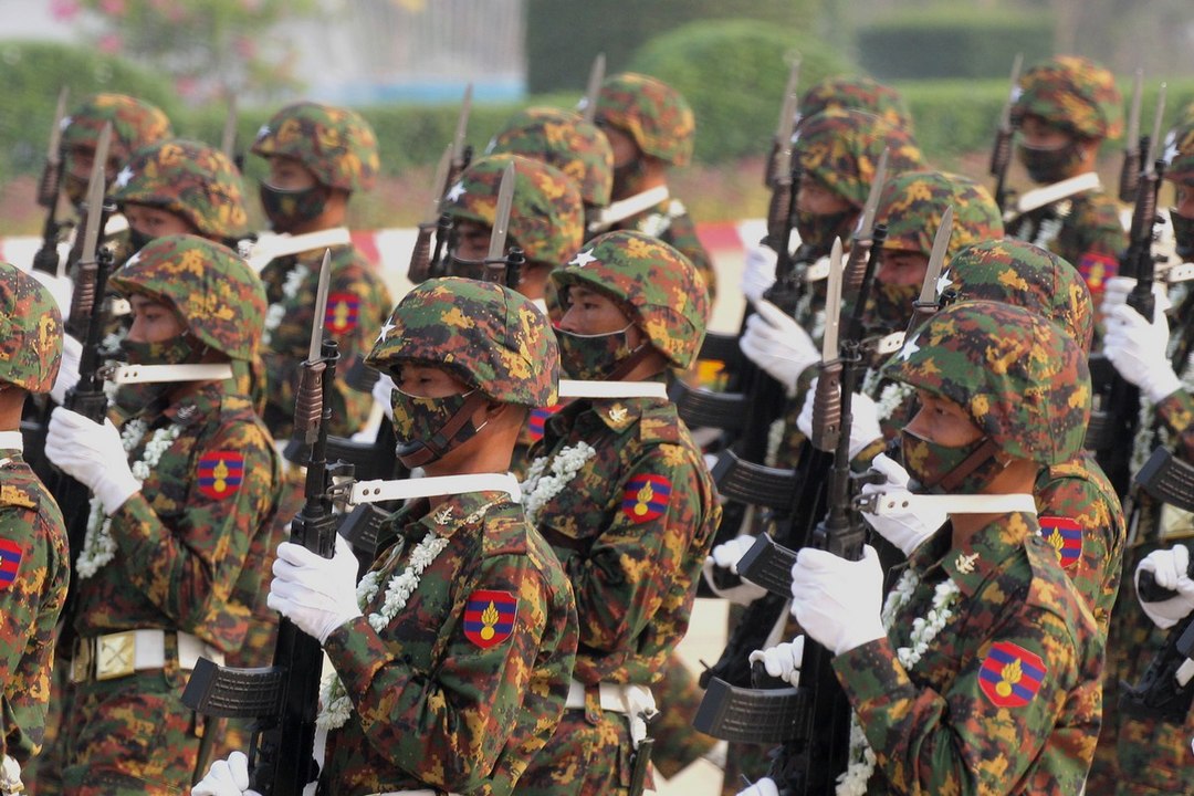 Myanmar Troops