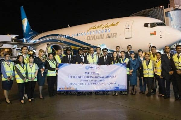 first direct flight from oman to phuket